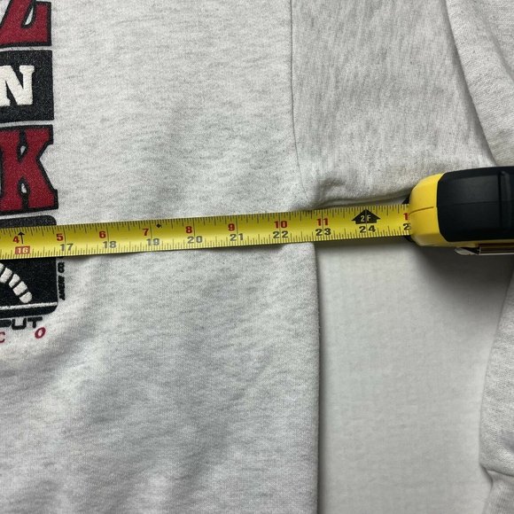 vintage 90’s Alcatraz Olympics Crewneck Sweatshirt Size Large made in USA Gray - Picture 4 of 5